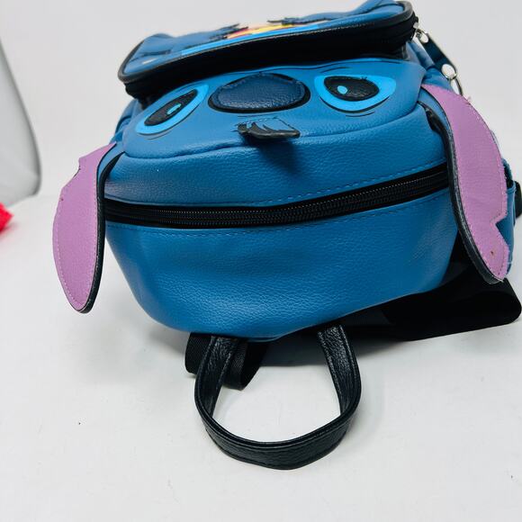 NEW! Bioworld Lilo & Stitch Mini Backpack Blue Bag Wallet - Picture 5 of 9